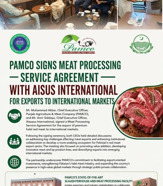 Mr. Muhammad Akbar, CEO PAMCO, met with Mr. Amir Siddiqui, Chief Executive Officer, Aisaaus Internationa
