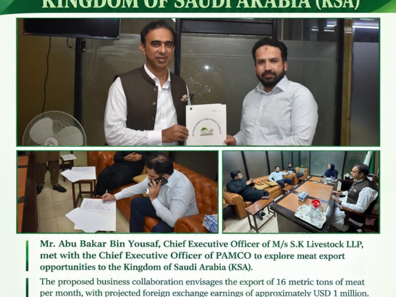 M/s S.K Livestock LLP and PAMCO Discuss Saudi Arabia Meat Export Opportunities